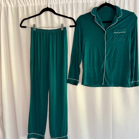 Unisex Girls Boys PJs Long Sleeve Sleepwear Button-Down 2 Pcs size 11/12 - 367 - Picture 2 of 5